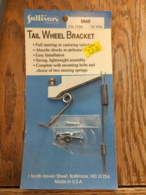 Sullivan S860 Tail Wheel Bracket 5-12 Lbs New Vintage
