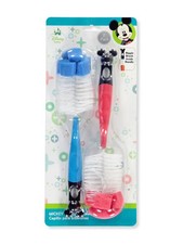 Disney Mickey Mouse 2-Pack Bottle Brushes Color: blue Size: one size