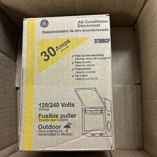 GE 30-Amp 120/240V Fused AC Disconnect   NEMA 3R Outdoor Safety Switch
