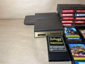 Mattel Intellivision Lot of 30 Games w/ Manuals Atlantis Star Wars UNTESTED