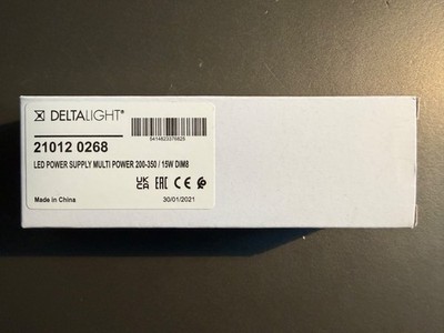 33 Stück  delta light Trafo LED POWER SUPPLY MULTI POWER 200-350/ 15W DIM8