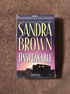 Unspeakable By Sandra Brown Abridged Audio Cassettes New