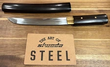 Sharp Japanese Tanto Short Samurai Sword Steel Full Tang Clay Tempered