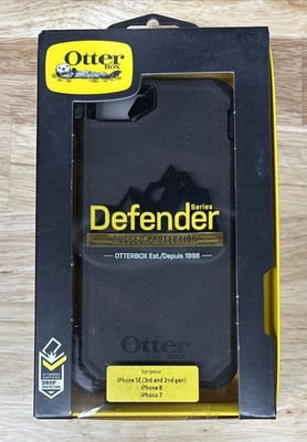 Otterbox Defender Series Case & Holster For iPhone SE (3/2) & iPhone 8/7, Black