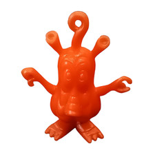 Vintage Kelloggs R&amp;L Funny Fringes Winge Orange Figure Inges 1970