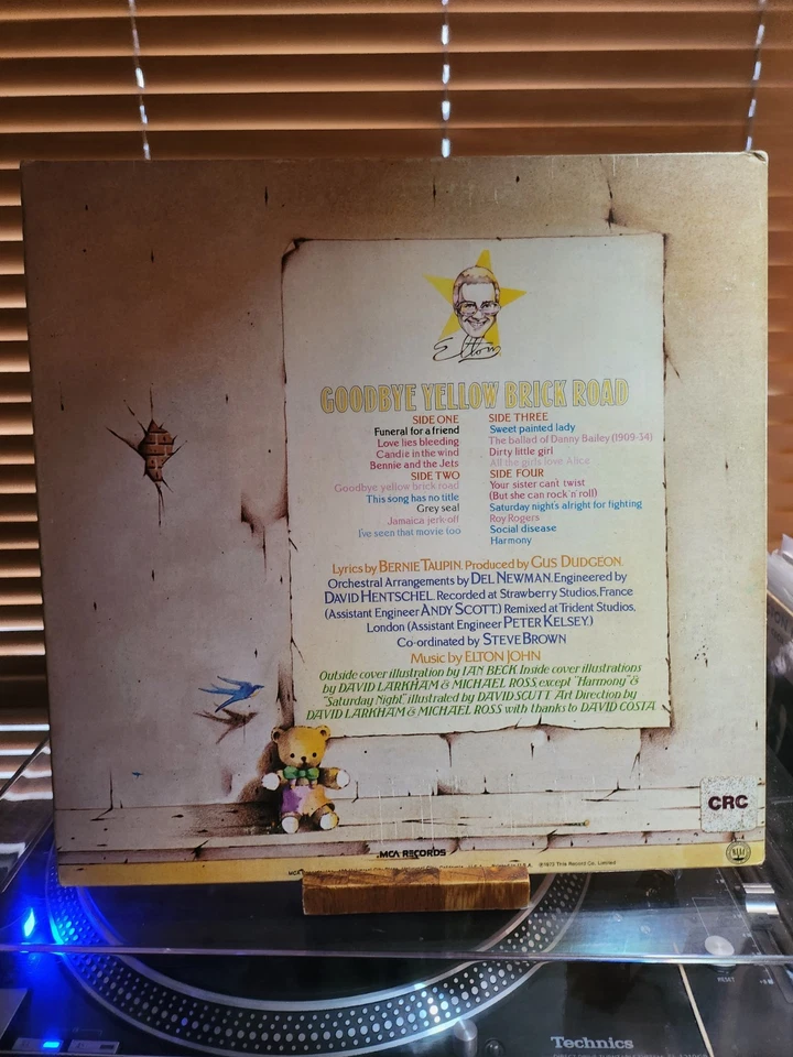 Elton John, Goodbye Yellow Brick Road, 1973 1st MCA Dbl Lp, MCA2-10003, VG+/VG+ - Image 2 of 4