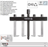 Yato Doppel Abzieher Mit Haken 2X2 Armig YT-0640
