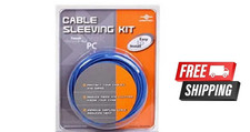 Vantec Cable Sleeving Kit - Blue Protect Your Cables Wires NEW SHIPS FREE USA