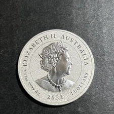 2021 Australia $2 Spotted Eagle Ray 1.5 oz .9999 Fine Silver Coin – Elizabeth II