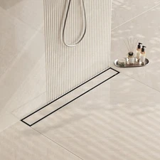 Neodrain Brushed 48-Inch Linear Shower Drain,with 48 In, Stainless Steel 