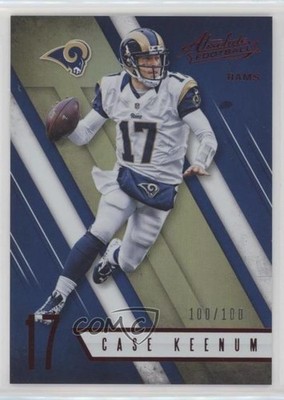 2016 Panini Absolute Spectrum Red 100/100 Case Keenum #83 0r4