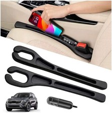 Car Seat Gap Filler Organizer 2Pack,Car Accessories Guard,Black 2 in 1 Drop