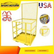 Forklift Safety Cage Basket 43"x45" Work Platform for 1400 LBS Max Weight