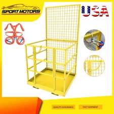 Forklift Safety Cage Basket 43"x45" Work Platform for 1400 LBS Max Weight