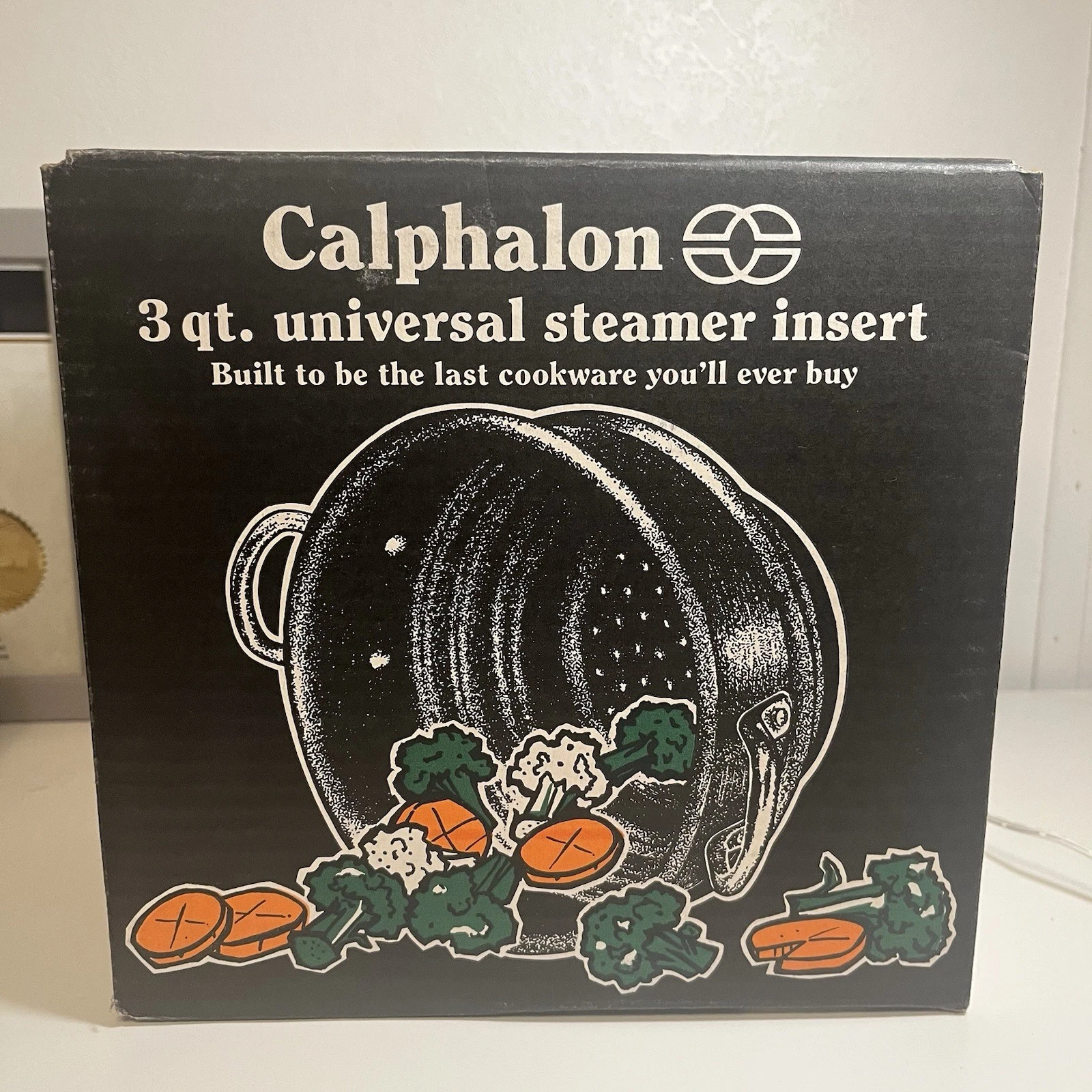 Calphalon 3 qt Universal Steamer Insert Hard-Anodized Black w/Lid G2100HCB