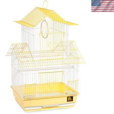 Prevue Hendryx Yellow and White Parakeet Cage