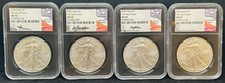 2024 Silver Eagle Set NGC MS70 Black Core Gaudioso Mercanti Jones Ryder signed