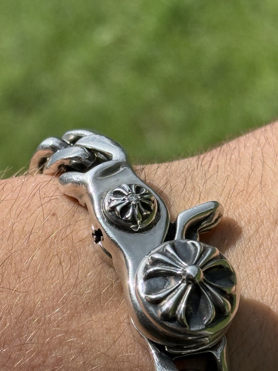 CHROME HEARTS ストラップ Chrome Hearts Lobster Clasp Classic Chain Bracelet With Diamond