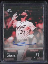 2025 Topps Black & White Baseball Riley Greene 5/10 Auto Autograph