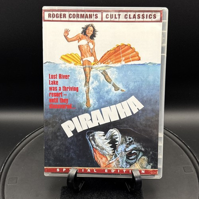 #ad Piranha DVD Special Edition Widescreen Horror Shout Factory Reversible cover $3.95