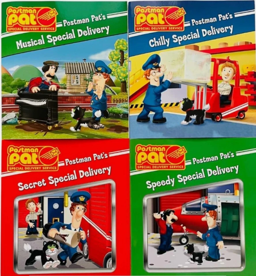 NEW SEALED SET of 4 POSTMAN PAT STORYBOOKS special delivery collection 23 x 21 2 - Image 1 of 1
