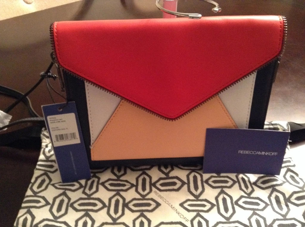 Rebecca Minkoff Marlowe Mini Envelope Crossbody Bag Leather Messenger