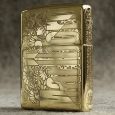 Zippo lighter 168 Armor Custom Full Side Engraving/ Marlboro Garden New in Box