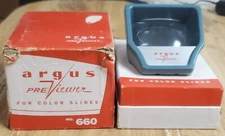 Vtg Argus PreViewer for Color Slides in Original Box Sylvania Photography 660