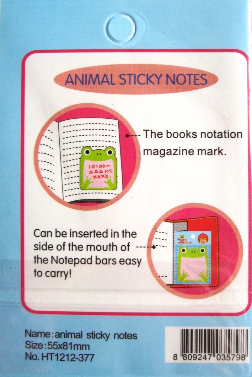 8 Pack Mushroom Sticky Notes - 336 Sheets Cute Animal Design For Office School