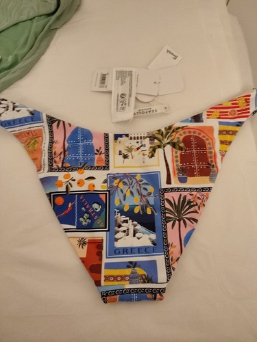 SEAFOLLY - On Vacation Reversible High Cut Pant Size 14 New with tags - Picture 6 of 6