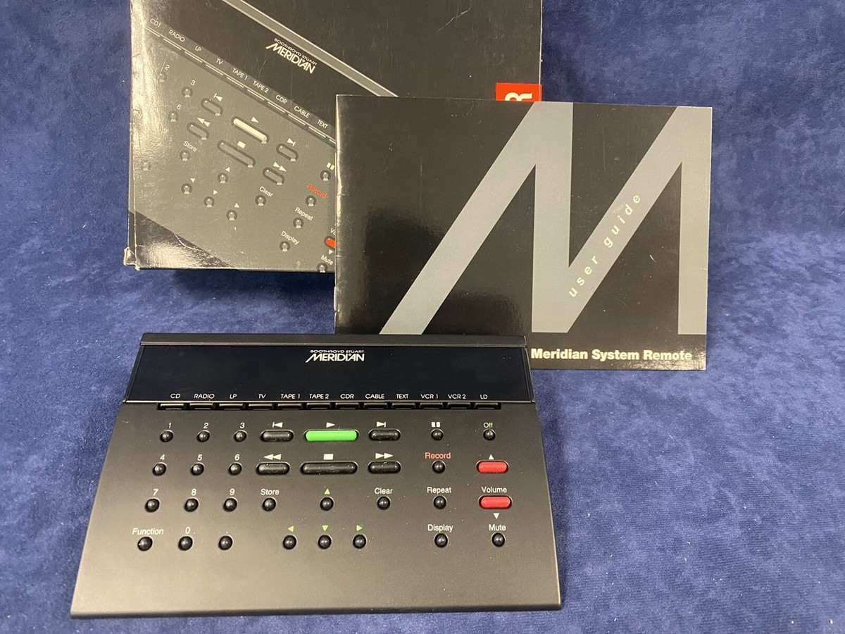 Meridian MSR Remote Control New Condition With Box and Manual | eBay 