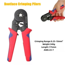 HSC8-6-4A Self Adjusting Ferrule Crimper Plier 0.25-10mm² AWG23-7 Crimping Tool