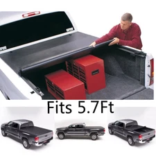 New Soft & Lock Roll Up Tonneau Cover For  2009-2017 Dodge Ram Crew Cab 5'7" Bed