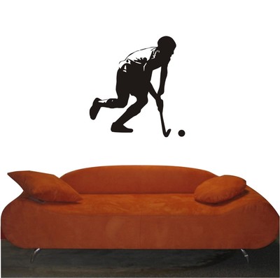 Wandtattoo „Hockeyspieler“ – Selbstklebender Wandaufkleber, Verschiedene Größen & Farben