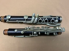 Early Penzel Mueller NY Empire Model Wood Bb Clarinet Upper And Lower Joints
