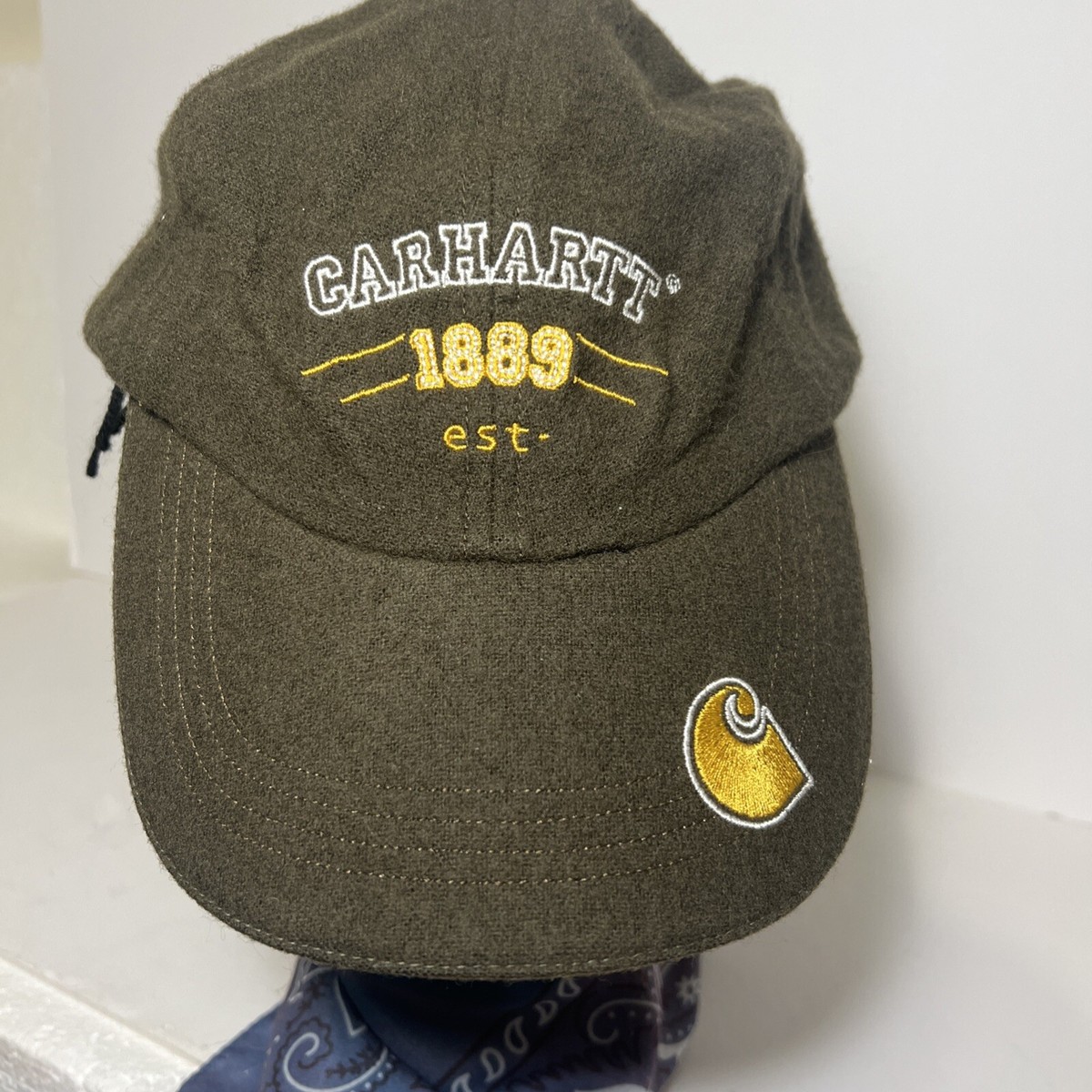Carhartt Est 1889 Dark Green Buckle Adjustable Baseball Hat  display picture 3