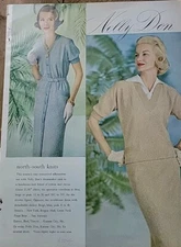 1958 Women's Nelly Don North South Knit Dress Vintage Fashion  Ad