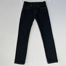 Levis 511 Jeans Mens 28x30 Dark Wash Blue Denim 5 Pocket Stretch Straight Fit