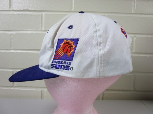 Vintage Phoenix Suns Hat NBA The G Cap Script Logo SnapBack White Dome 1990's - Picture 4 of 14