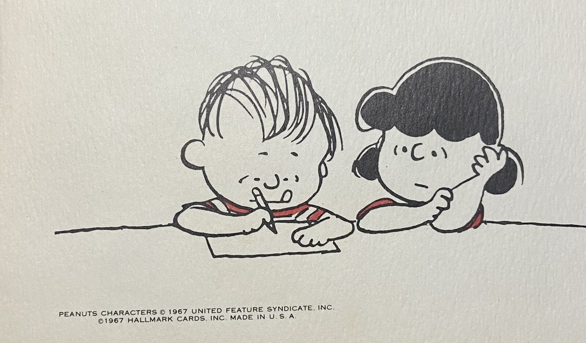 USAアメリカ1967年ピーナッツスヌーピーイラストスクラップブック