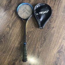 Vintage tecno pro graphite master squash racket & Case