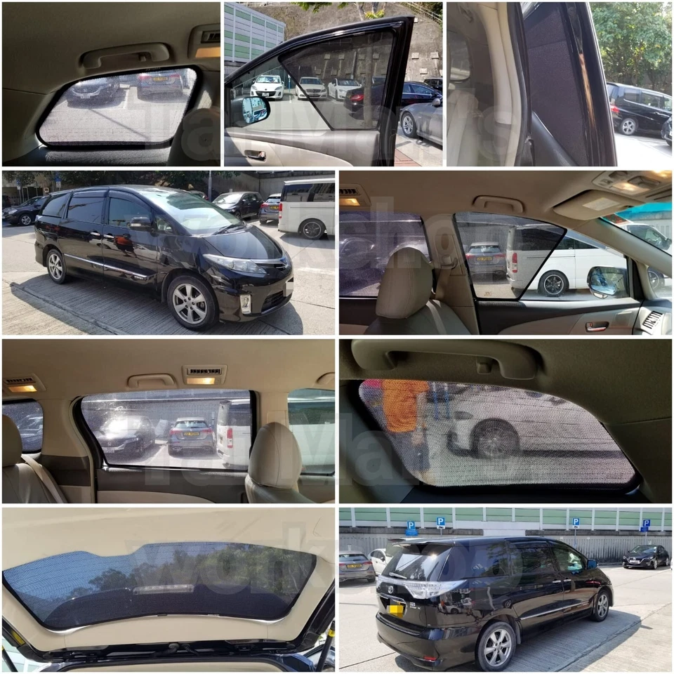 Magnetic Sunshade for Toyota Previa Estima Tarago Set of 7 pcs Foto 3 de 4
