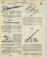 1918 PAPER AD 4 PG Farm Garden Hand Cultivator Norcross Simplex Standard 