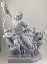 GREEK SCULPTURE LAOCOON AND HIS SONS 11.8 INCH/300 MM, MUSEUM REPRODUCTION