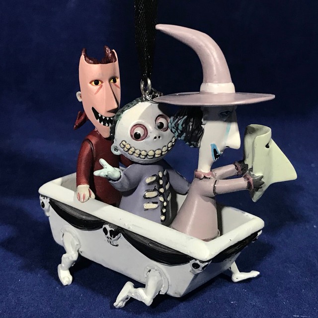 Lock Shock Barrel in Bathtub Disney Sketchbook Ornament Nightmare B4 Christmas for sale online