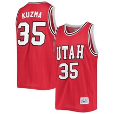Utah Utes Kyle Kuzma #35 Original Retro Brand Red Official NCAA Alumni Jersey