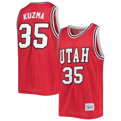Utah Utes Kyle Kuzma #35 Original Retro Brand Red Official NCAA Alumni  Jersey