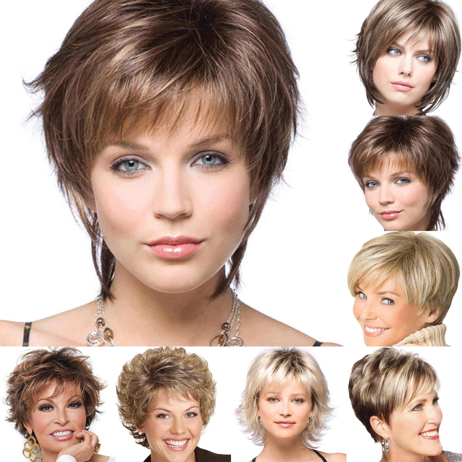 Women Pixie Short Hair Wig Boycut Curly Wavy / Straight Natural Party Full Wigs | eBay Women Pixie Short Hair Wig Boycut Curly Wavy / Straight Natural Party Full Wigs | eBay