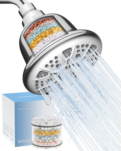 7-Setting Filtered Shower Head - High Pressure Water Softener for Cleaner Skin - Bild 10 von 10
