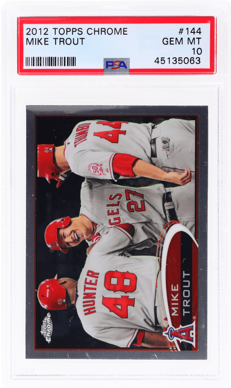 2012 Topps Chrome Mike Trout #144 PSA 10